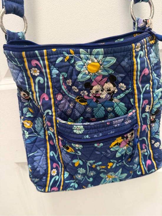 Vera Bradley Handbags - Disney Vera Bradley Navy Floral Crossbody Bag with wallet